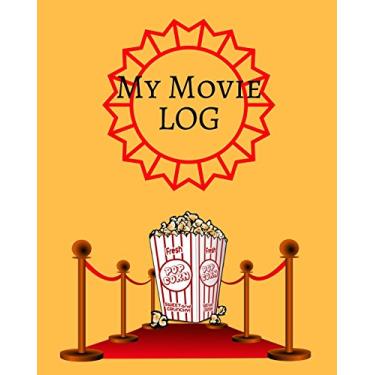 Imagem de My Movie Log: Orange Red Carpet Design - for Movie Lovers - Movie Journal - Keep a Record of All the Movies You Have Watched & Your ... Records & Loads More Features - 8 X 10" Large