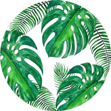 Imagem de Painel Redondo 3D Sublimado Folhagem Frd-2001