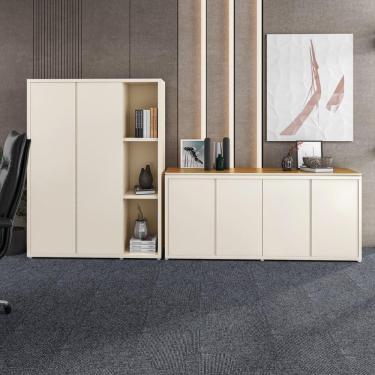 Imagem de Conjunto de Escritório 2 Peças Armário Livreiro e Balcão Oslo
