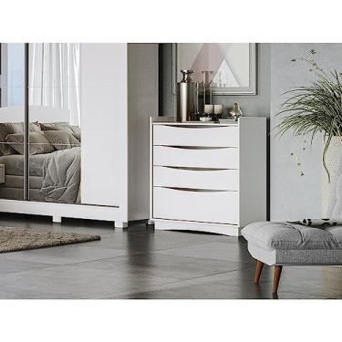 Imagem de Cômoda 3 Gavetas e 1 Gaveta Kappesberg Branco