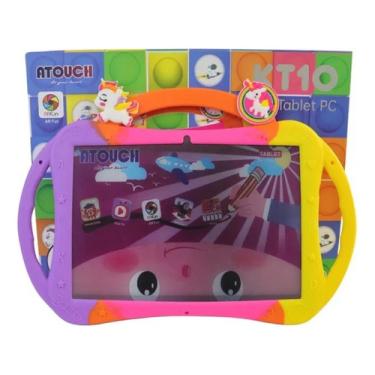 Imagem de Tablet Infantil Atouch Wifi 64gb 10.1´´ 6gb Ram Cor Rosa-chiclete Kt10 KT10