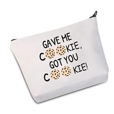 Imagem de JXGZSO Bolsa de cosméticos com citação Nick Gave Me Cookie Got You, bolsa de armazenamento de biscoitos, presente para fãs de programas de TV, melhor amigo, Me Cookie Bag