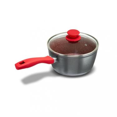 Imagem de Panela Philco PPN22A Redstone Antiaderente com Tampa de Vidro 3L - Cinza/Vermelho