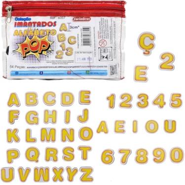 Imagem de Alfabeto Móvel Magnético Com Imã Alfabetização e Letramento