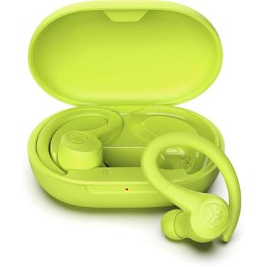 Imagem de Waillynice Para fones de ouvido de treino sem fio com chamadas claras C3, design esportivo seguro de gancho, 32 horas de reprodução Bluetooth e 3 configurações de som equalizador (amarelo)