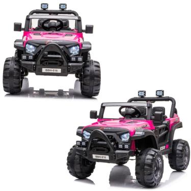 Imagem de Carro Elétrico 12v Infantil Motorizado Mini Jipe Thor Baby Style Rosa
