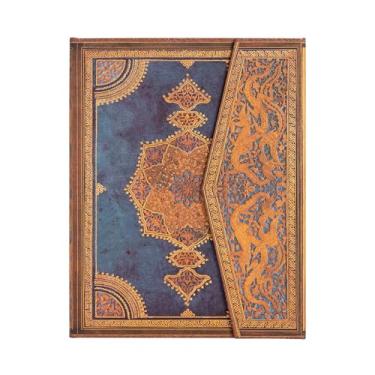Imagem de PAPERBLANKS SAFAVID INDIGO ULTRA PB8198-2: Hardcover, 120 gsm, ribbon marker, memento pouch, wrap closure