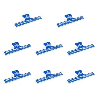 Imagem de kowaku 8Pcs Clipe de Partitura Musical Pasta de Livro de Música Grampo de Partitura Musical Suporte de Música Clipe de Piano Suporte de Folha de Música para, Azul
