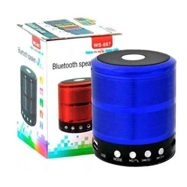Imagem de Mini Caixinha de som Bluetooth USB SD 5w alça para Pendurar WS-887 -CO