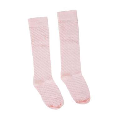 Imagem de Meia Infantil Feminina Selene Rosa Chá - 218000, Rosa, 25/28
