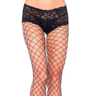 Imagem de Meia-Calça Arrastão Leg Avenue 1278 Caleçon, Preto, ÚNICO