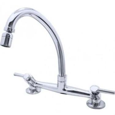 Imagem de Torneira Pia Cozinha Misturador Mesa Bancada Com Arejador Luxo C34 - I