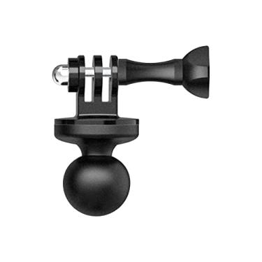 Imagem de Adaptador de montagem em esfera de 2,5 cm para Insta360 One X2, X, One R, RS, GO 2, GoPro Hero, compatível com suportes de cabeça de bola RAM tamanho B braço de soquete duplo