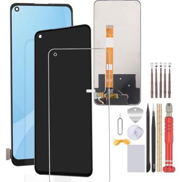 Imagem de FKBAightccy Substituição de tela para OnePlus Nord N200 5G DE2118 DE2117 16.5 cm LCD Display Touch Screen Digitalizador Assembléia com ferramentas (preto)