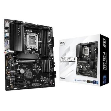 Imagem de ASRock Placa mãe Z890 Pro-A Intel Core Ultra LGA1851 RL-ILM DDR5 8666 MHz 256 GB ATX Placa-mãe PCIe 5.0