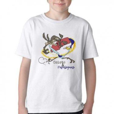 Imagem de Camiseta Infantil ou adulto  Coiote foguete papaléguas Blusa Criança t