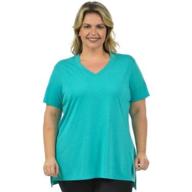 Imagem de Blusa Plus Size Mullet DX Nova - Fenomenal, Verde jadel, 56