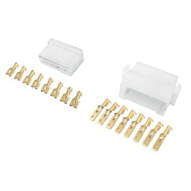 Imagem de Conector Permak 8 Vias com Terminais KIT 4 Pecas (embalagem com 10 KITS)