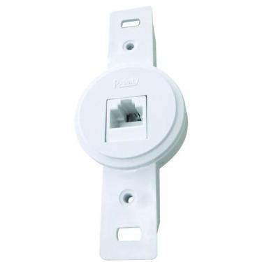 Imagem de Tomada P/ Rede de Internet RJ 45 Sem Placa Pollar Radial