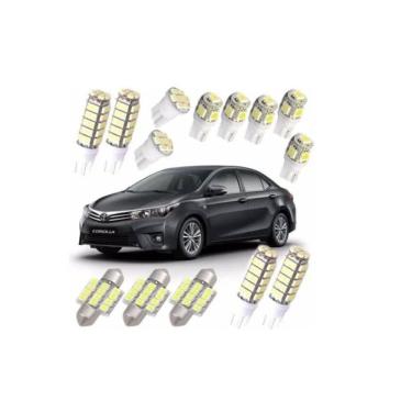 Imagem de Kit Lâmpadas Led Corolla 2014 2015 2016 Pingo Teto Placa Ré