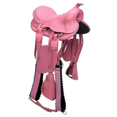 Imagem de Sela Americana Infantil SV1147 - Rosa - Selaria Vertentes