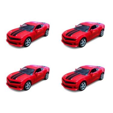 Imagem de Kit 4x Brinquedo carrinho Camaro de propulsão - AP TOYS