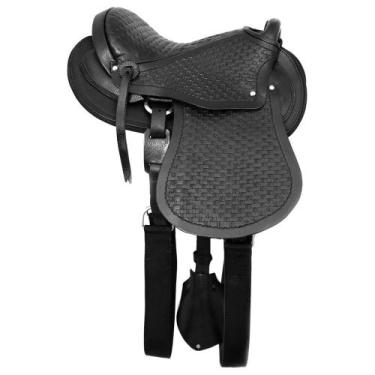 Imagem de Sela Australiana Infantil SV1127 - Preta - Selaria Vertentes