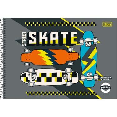 Imagem de Caderno de desenho Tilibra pepper espiral 80 folhas