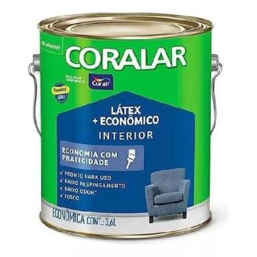 Imagem de Tinta Coral Coralar Latex Parede/Teto Interna 3,6l Branco Neve