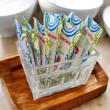 Imagem de Porta Sachê de Vidro Gibraltar Para Açúcar Sal e Adoçante 9x6cm Porta 