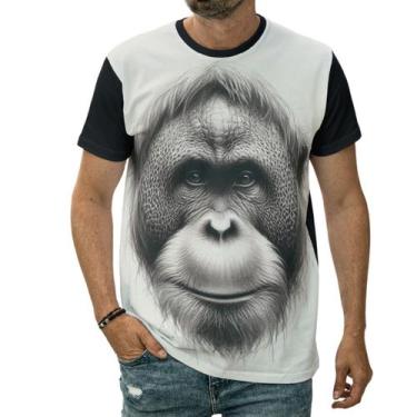 Imagem de Camiseta Macaco Animal Símio Primata Antropoide Orangotango - Darkwood