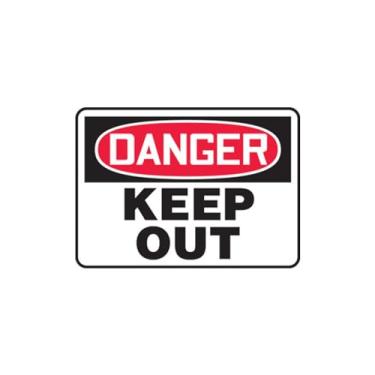 Imagem de Accuform Placa de segurança "Danger Keep Out", Aluma-Lite™, 25,4 x 35,5 cm (MADM146XL)