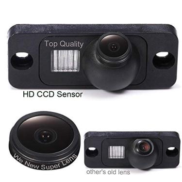 Imagem de Câmera de ré de carro com placa de carro, câmera de reserva de 1000 linhas de TV, sistema de inversão de sensor de visão noturna, câmera de visão traseira para Mercedes Benz W251/Mercedes Benz M-Class
