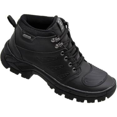 Imagem de Bota Coturno Masculino Motoboy Entregador com Passador Marcha para Moto (Preto, BR, Adulto, Numérico, 39)