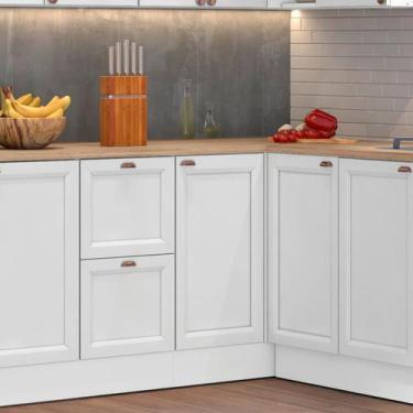 Imagem de Balcão de Canto Reto 1 Porta com Tampo Unna Yescasa