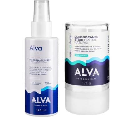 Imagem de Cristal 120g + Desodorante Spray Sem Perfume 120ml