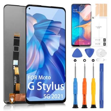 Imagem de Substituição de tela LCD para Motorola Moto G Stylus 5G 2021 - para Moto G Stylus 5G 2021 XT2131 Tela LCD digitalizador Touchscreen XT2131-1 XT2131-3 XT2131-4 Kit de montagem de vidro (não para a
