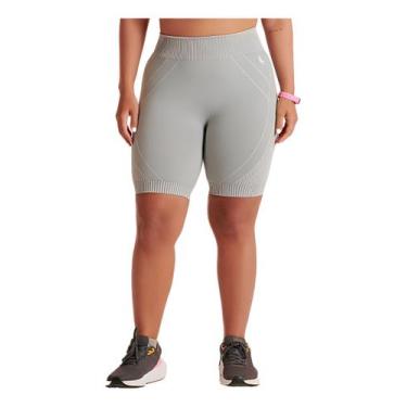 Imagem de Bermuda Short Lupo Max Feminina Academia Fitness Original, P, Cinza