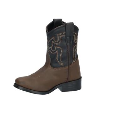 Imagem de Smoky Mountain Boots | Série Monterey | Bota western juvenil | Biqueira ocidental | Material sintético de qualidade | Sola de PVC e salto de caminhada | Forro e cabedal feitos à mão