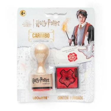 Imagem de Carimbo Selo Carta Hogwarts Harry Potter Blister com 1 Carimbo + 1 Alm