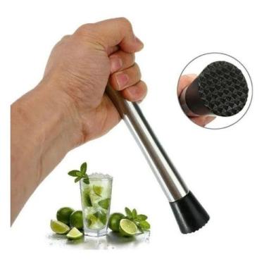 Imagem de Socador Caipirinha em Inox Macerador Amassador Frutas Sucos - Clink