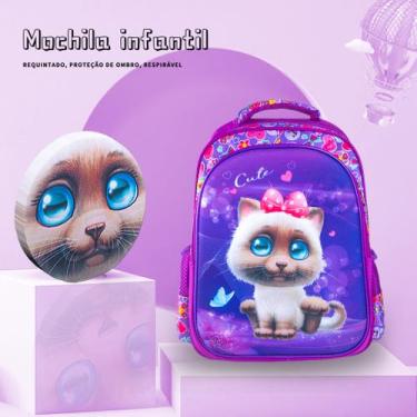 Imagem de Mochila Infantil Escolar Bolsa Infantil Menina Passeio Resistente Impe