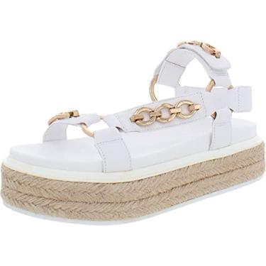 Imagem de Karl Lagerfeld Sandália feminina Paris Palma Fashion Teva, Branco brilhante, 38