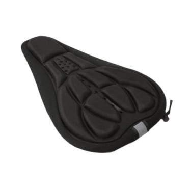 Imagem de simhoa Bicicleta Seat Capa Tampa da bicicleta Tampa de assento 3D Simples Practical confortável confortável acolchoado Bicicleta Cushion Cycling Road Bike, Preto