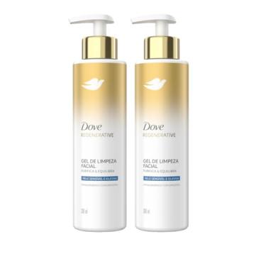 Imagem de Kit Dove Regenerative Gel de Limpeza Facial Purifica & Equilibra Pele Sensível e Oleosa 300ml (2 Produtos)