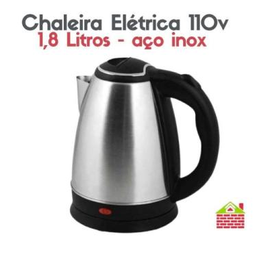 Imagem de Chaleira Elétrica 110v Térmica Hauskraft 100% Inox 1.8 Litros Com Tamp