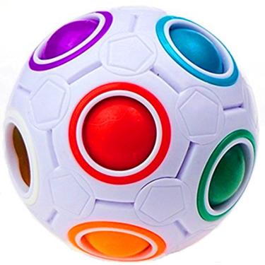 Imagem de Quebra-cabeça Fidget Toy CuberSpeed Rainbow Ball Magic Cube