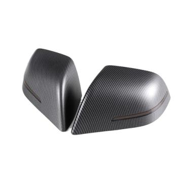 Imagem de Capa de espelho retrovisor de substituição compatível com Tesla Model 3 Y 2023 com pisca-pisca LED(MY-PR19MACF)