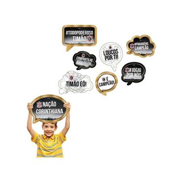 Imagem de Kit Placas Corinthians, Festcolor 104326, Preto/Branco, Festcolor, 104326, Preto/Branco
