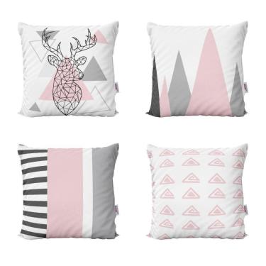 Imagem de Almofadas Decorativas Rosa Decorativas Para Sofá 40X40